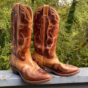 Boulet Leather Cowboy Boot, Size 6